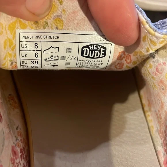 Women’s Hey Dude periwinkle loafers - Picture 3 of 6